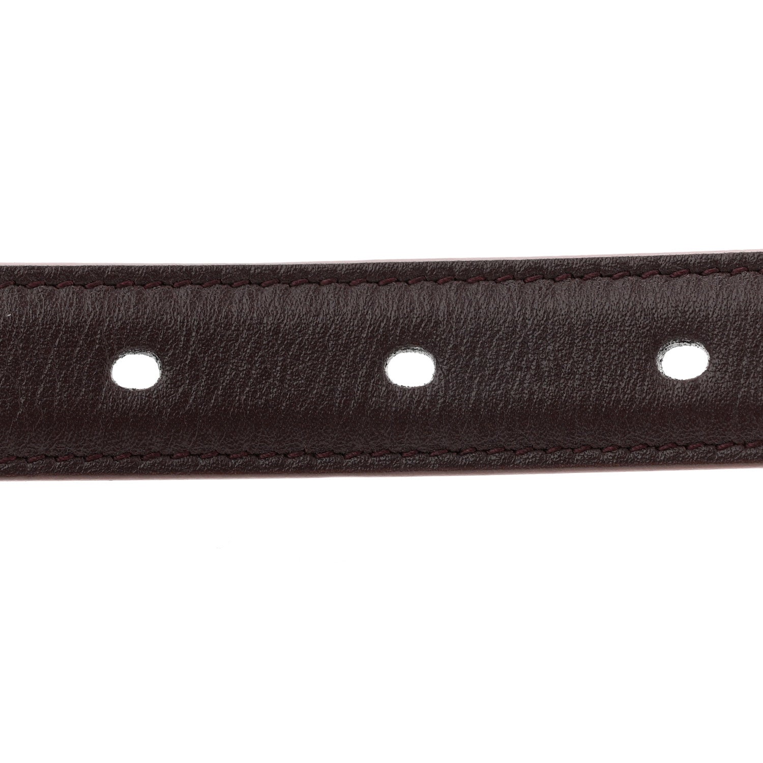 Saint Laurent Smooth Calfskin Monogram Square Buckle Belt 90 36 Red Tan 3 of 6