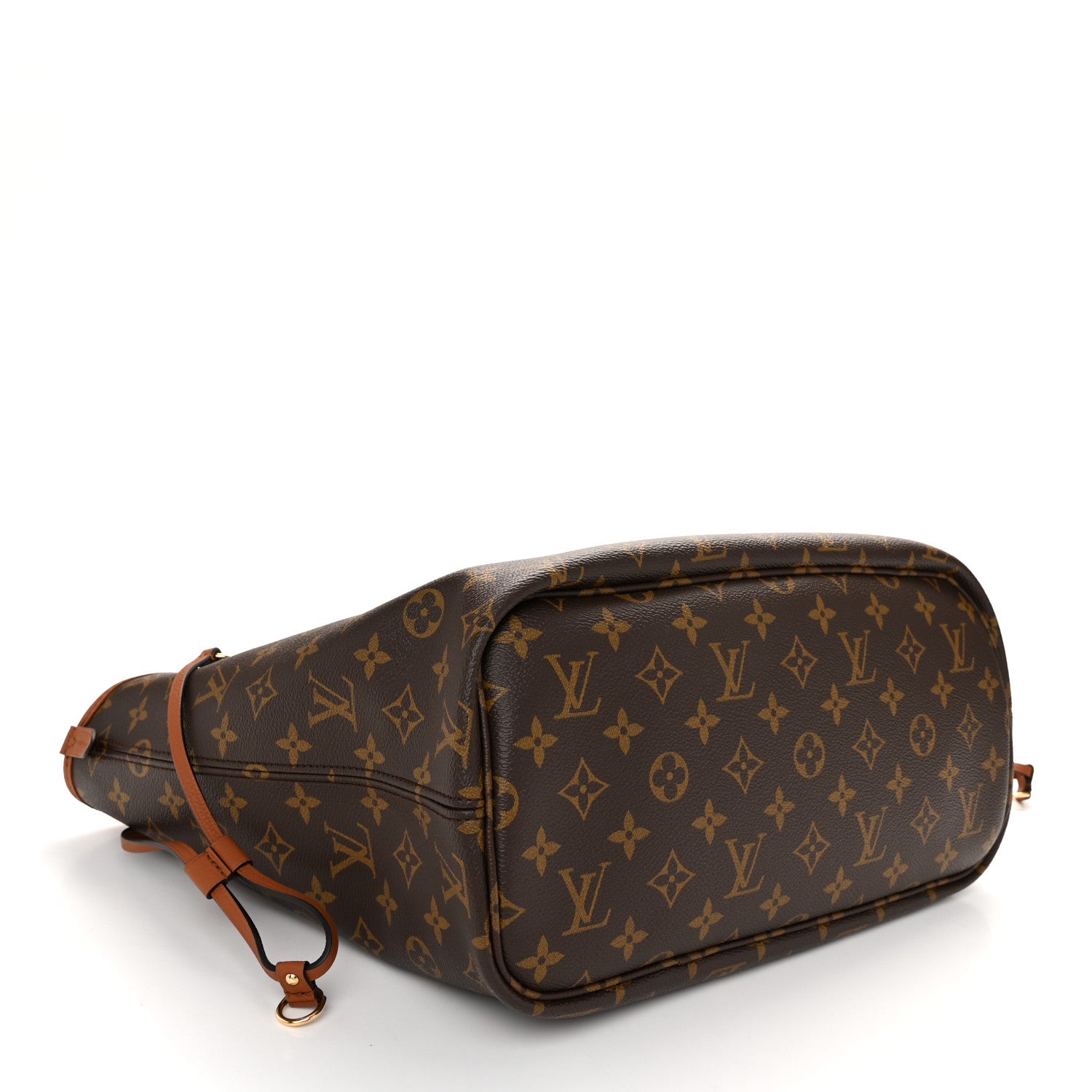 Louis Vuitton Monogram Calfskin Neo Neverfull Inside Out MM Tan 8 of 18