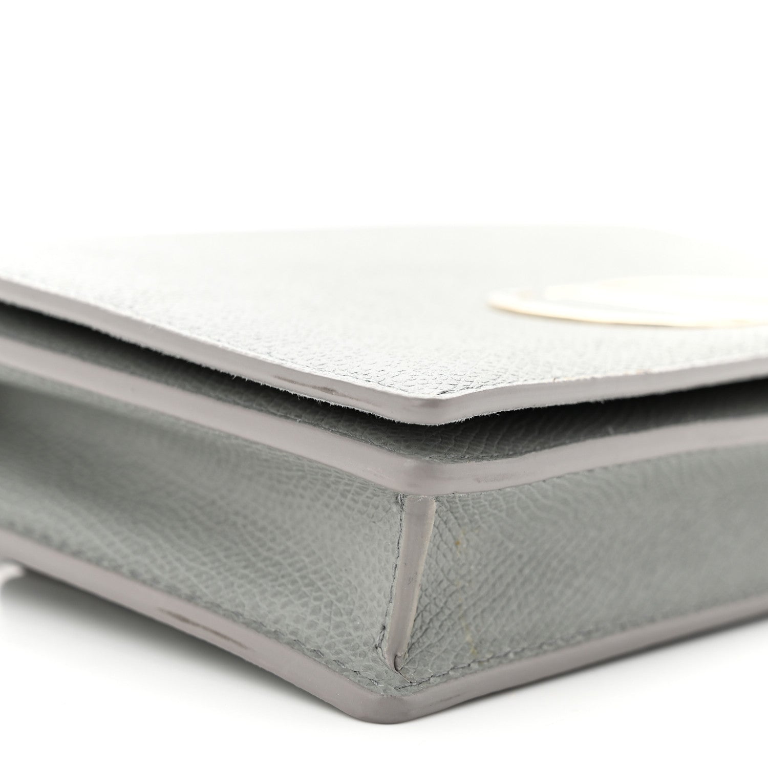 Christian Dior Grained Calfskin 30 Montaigne 2 in 1 Pouch Grey 9 of 11