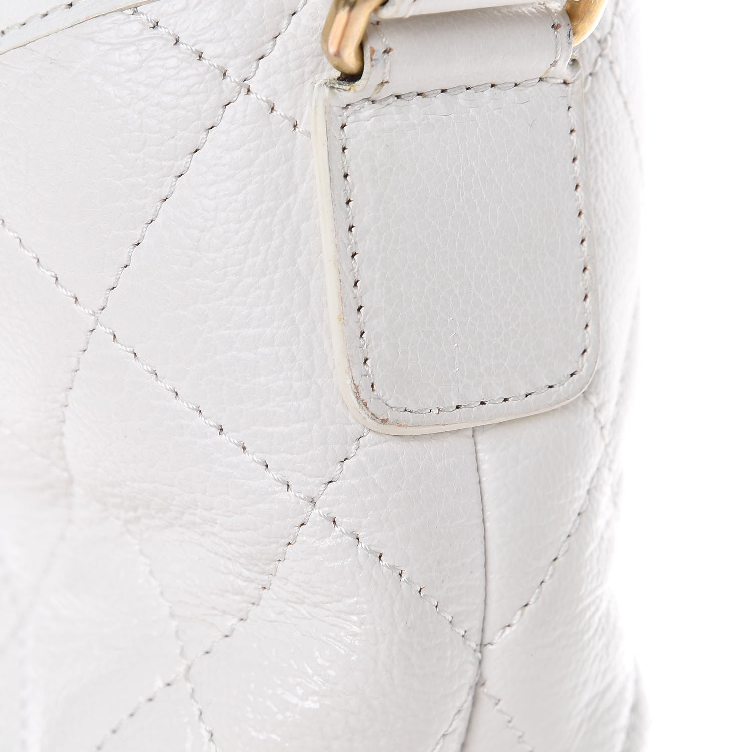 Chanel Aged Calfskin Quilted Medium Gabrielle Hobo White 18 of 18