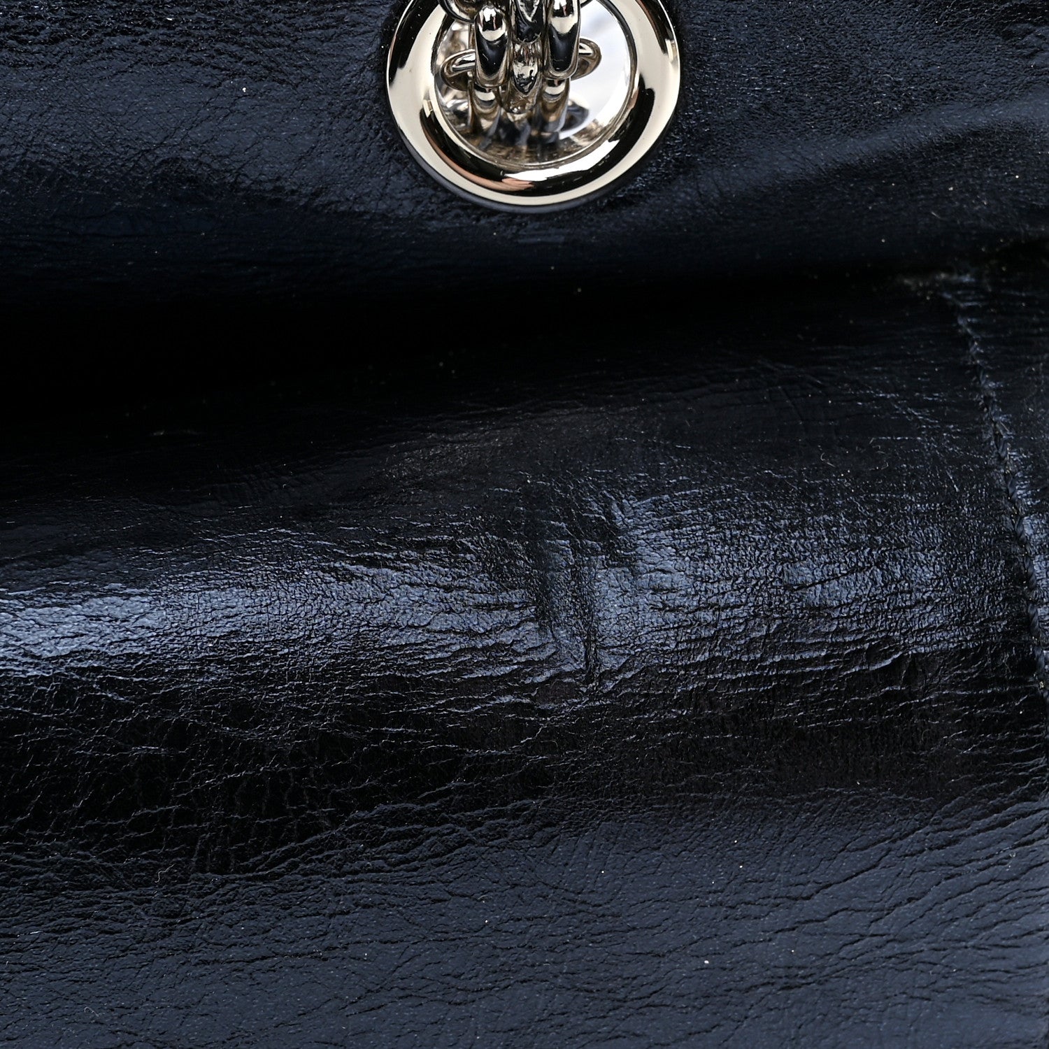 Chanel Metallic Aged Calfskin Quilted 2.55 Reissue 227 Flap Blue 12 of 12