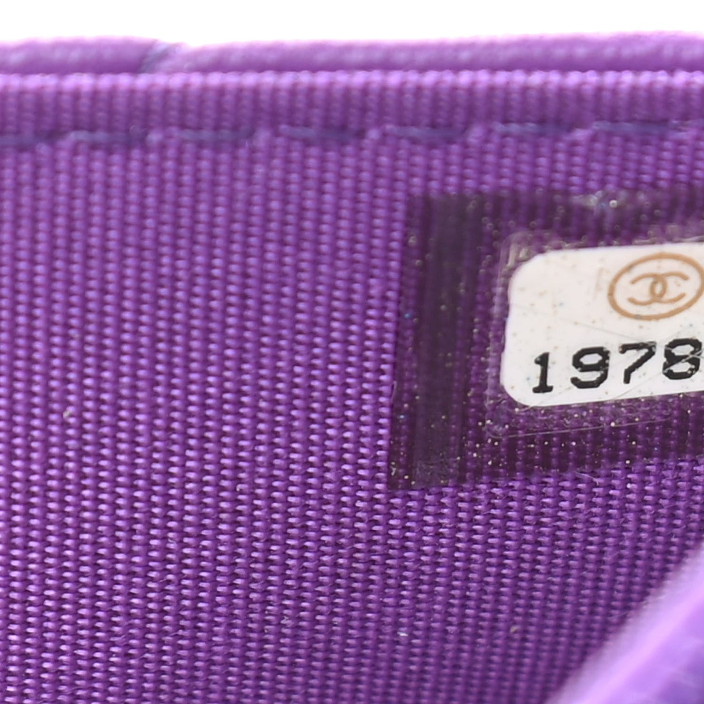 Lambskin Quilted Boy Wallet On Chain WOC Purple