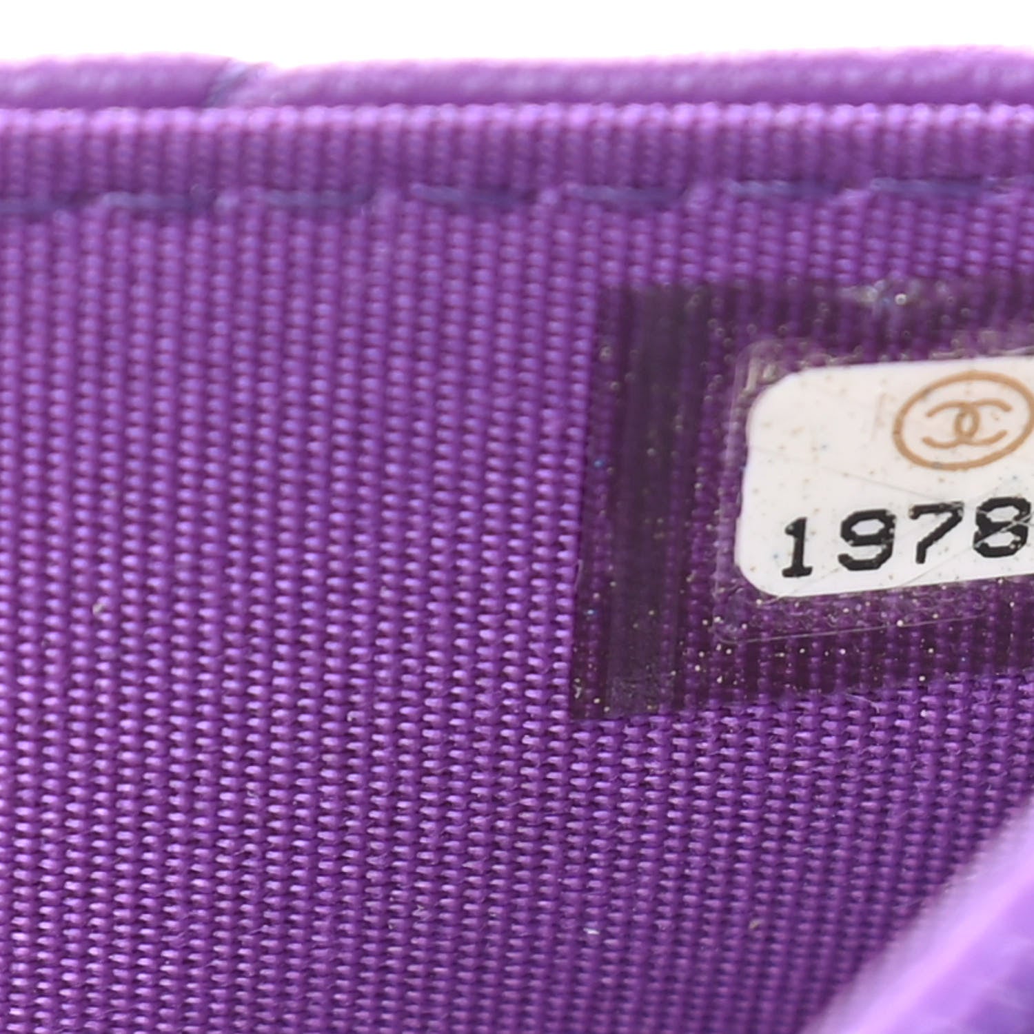 Chanel Lambskin Quilted Boy Wallet On Chain WOC Purple 7 of 10