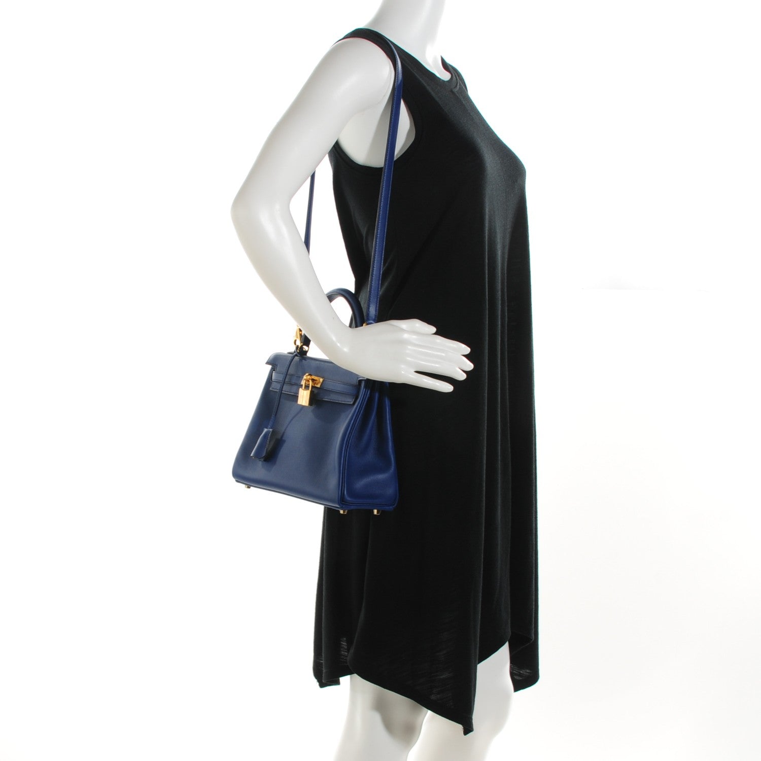 Hermes Swift Kelly Retourne 25 Bleu Saphir 2 of 3