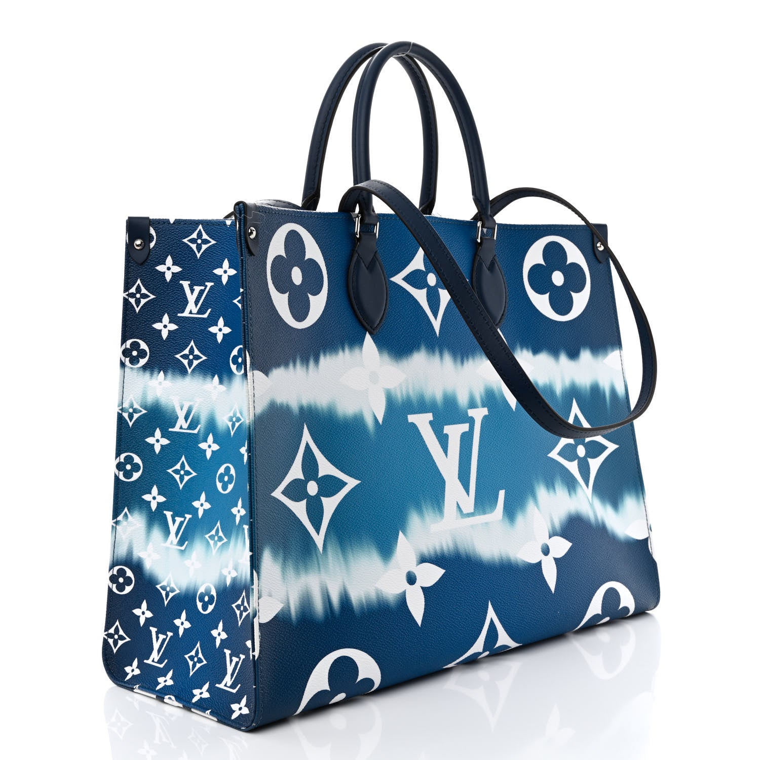 Louis Vuitton Monogram Escale Onthego GM Blue 3 of 10