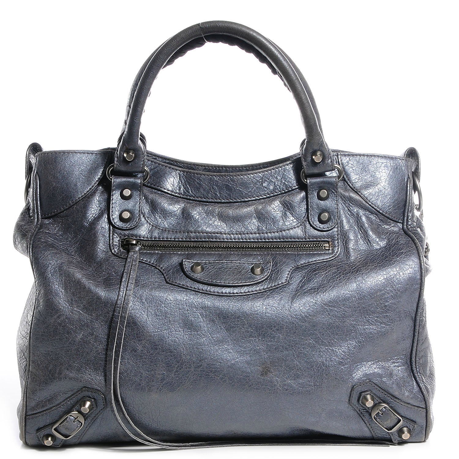 Balenciaga Agneau Velo Argent Fonce 1 of 13