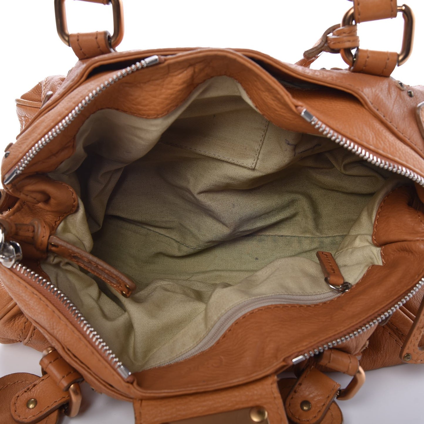 Calfskin Medium Paddington Satchel Nut