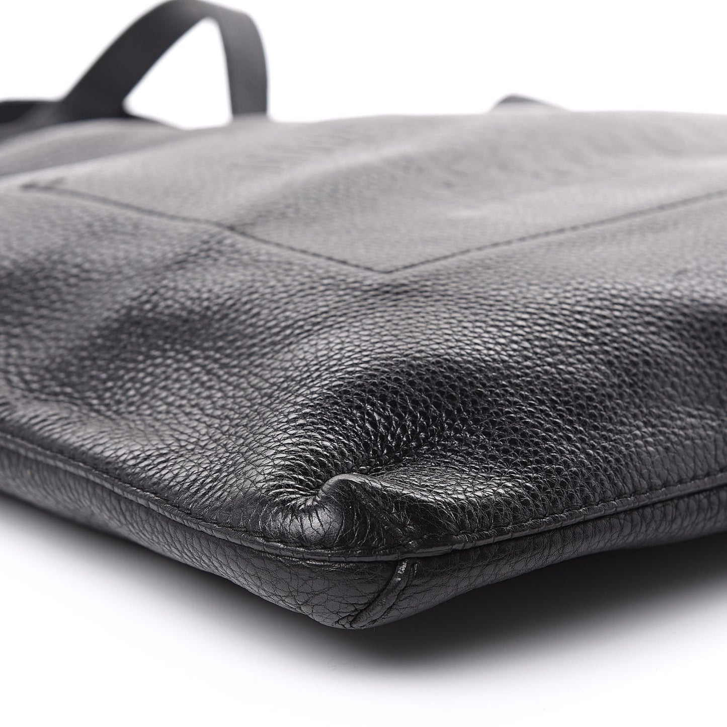 Calfskin Logo Tote Black