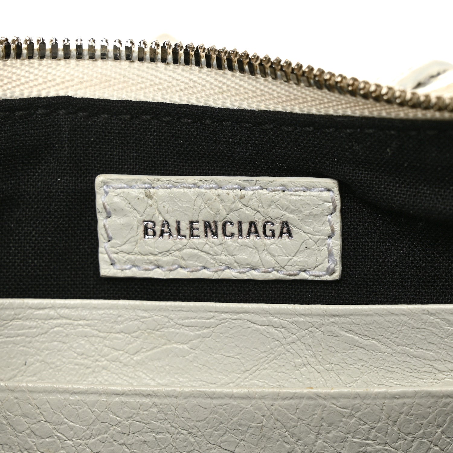 Balenciaga Agneau Arena Le Cagole Mini Purse With Chain Optic White 5 of 8