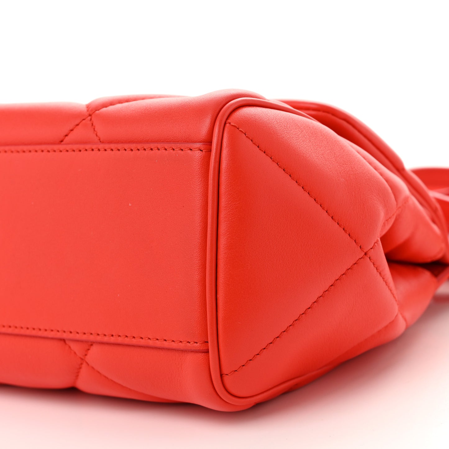 Calfskin Quilted Small Miss Sicily Satchel Red