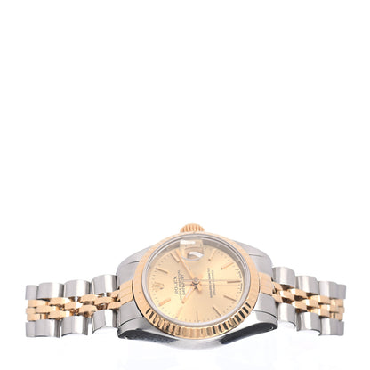 Rolex Stainless Steel 18K Yellow Gold 26mm Oyster Perpetual Datejust Watch Champagne 69173 2 of 4