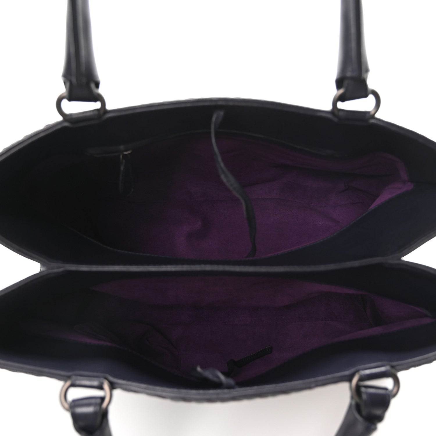 Bottega Veneta Nappa Intrecciato Milano Tote Grape 5 of 9