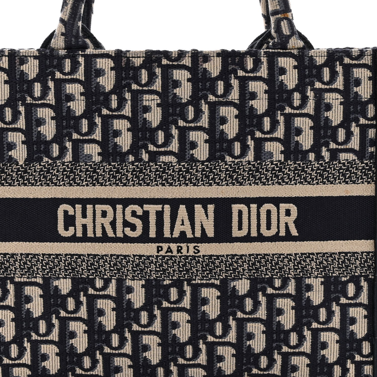 Christian Dior Oblique Small Book Tote Blue Multicolor 7 of 11