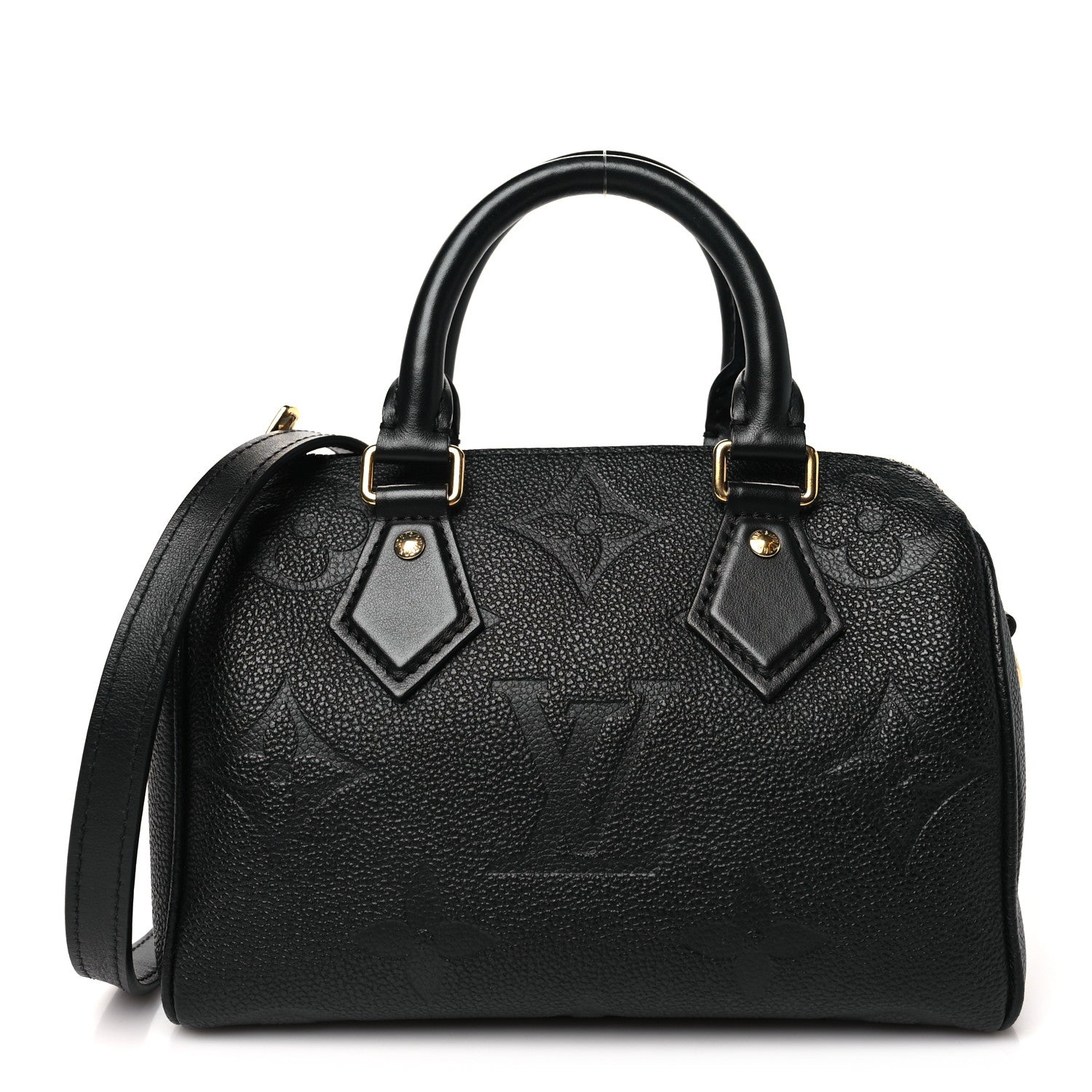 Louis Vuitton Empreinte Monogram Giant Speedy Bandouliere 20 Black 1 of 9