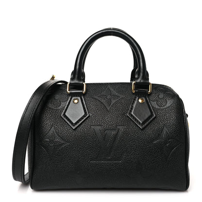 Louis Vuitton Empreinte Monogram Giant Speedy Bandouliere 20 Black 1 of 9
