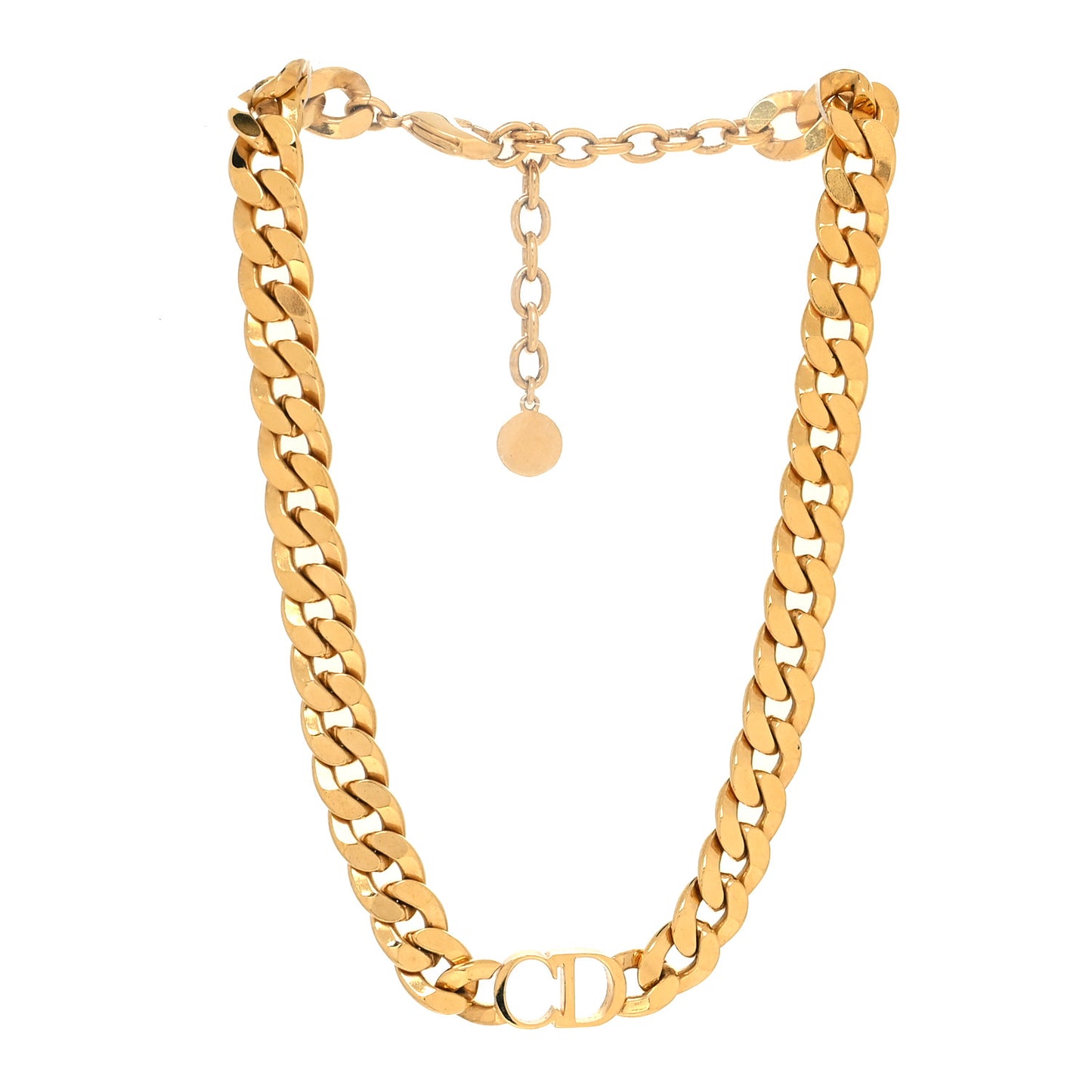 Metal Danseuse Etoile Chain Choker Necklace Gold