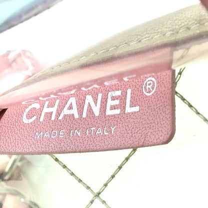 Chanel Lambskin PVC Quilted Medium Coco Splash Flap Blue Green 6 of 11