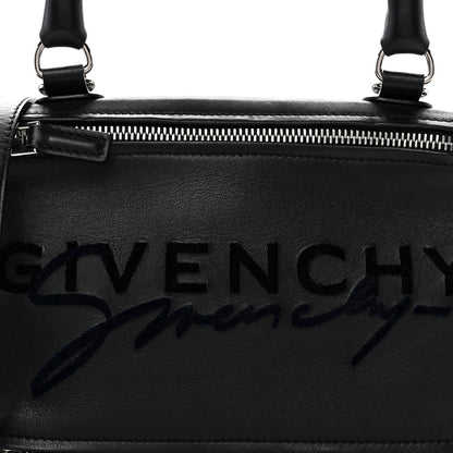 Givenchy Sugar Goatskin Velvet Logo Small Pandora Black 8 of 13