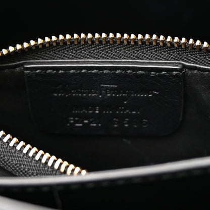 Salvatore Ferragamo Calfskin Thea Top Handle Bag Black 7 of 11