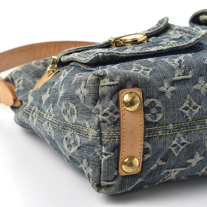 Louis Vuitton Monogram Denim Baggy PM Blue 5 of 8