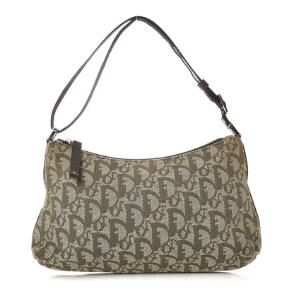 Christian Dior Monogram Shoulder Bag Pochette Green 1 of 11