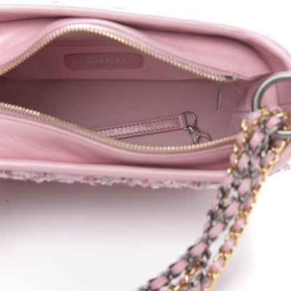 Chanel Tweed Calfskin Small Gabrielle Hobo Light Pink 5 of 10