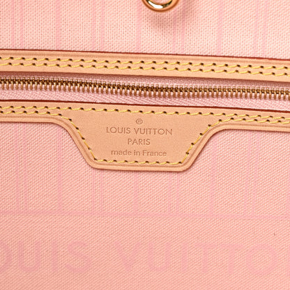 Louis Vuitton Damier Azur Neo Neverfull GM Rose Ballerine 6 of 9