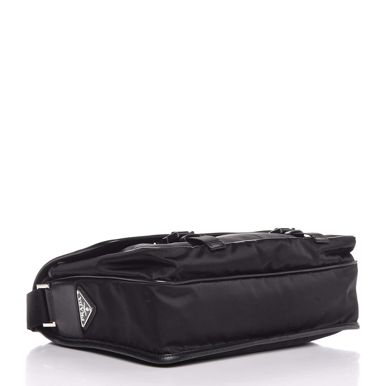Prada Tessuto Nylon Saffiano Messenger Black 4 of 9