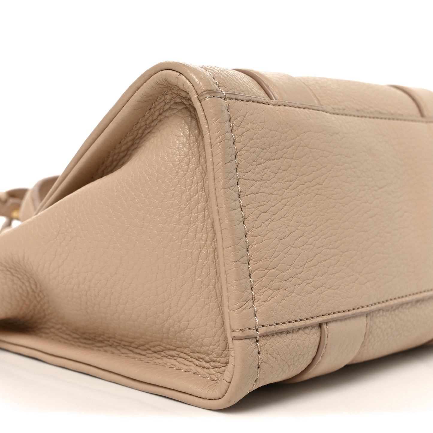 Grained Calfskin Small The Tote Bag Cotton Twine