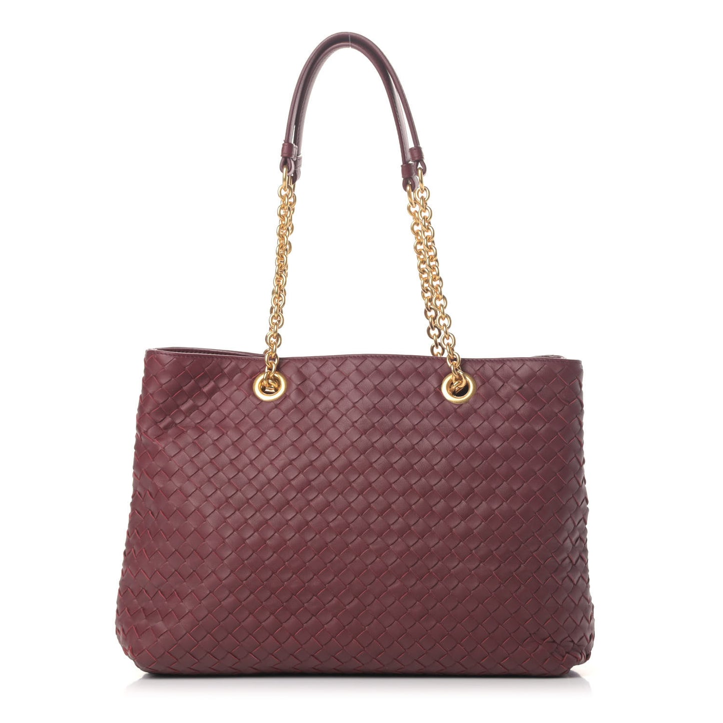 Nappa Intrecciato Medium Classic Chain Strap Tote Eclipse