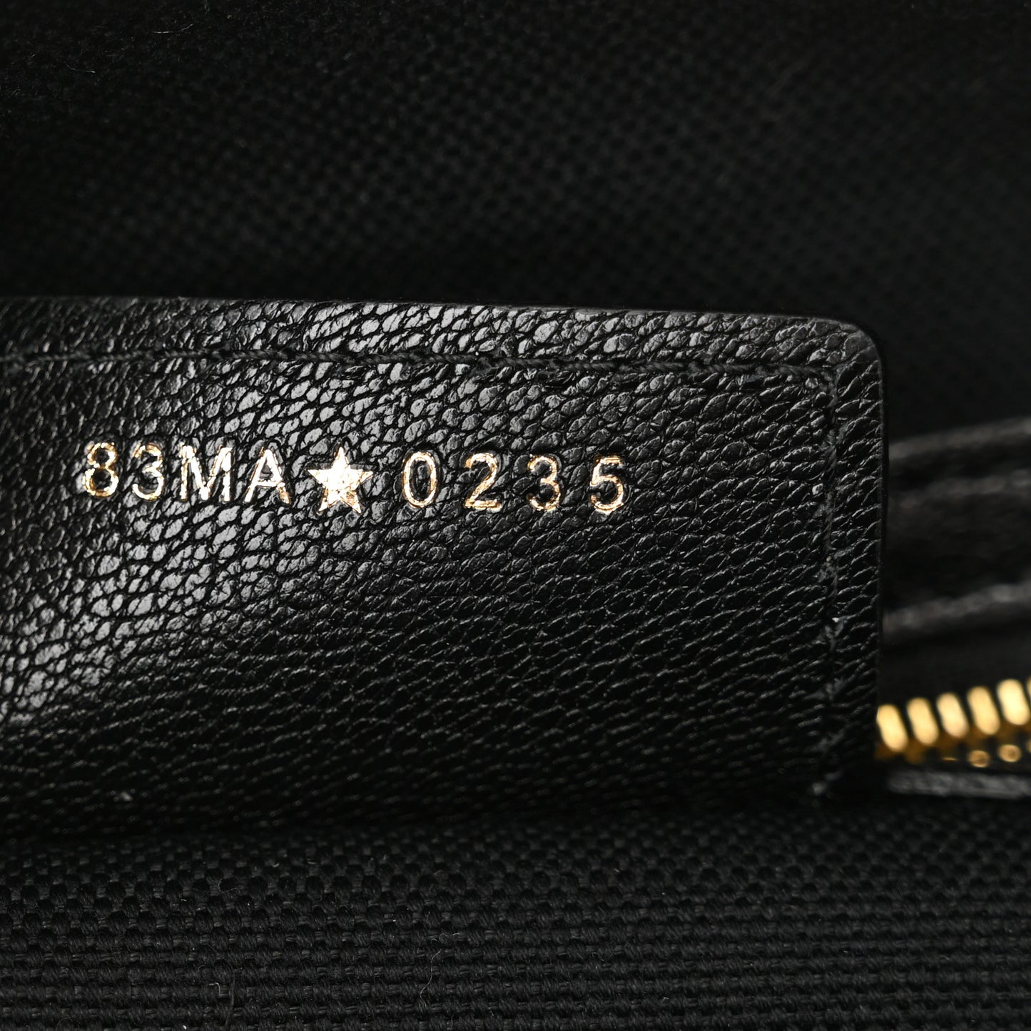 Shiny Grained Calfskin Macrocannage Medium D-Journey Bag Black