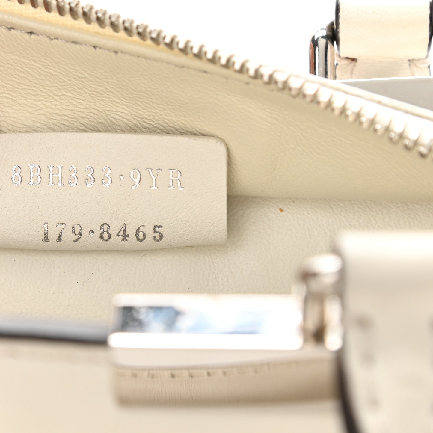 Vitello Scalloped Studded Mini 3Jours Tote Ice Cloude