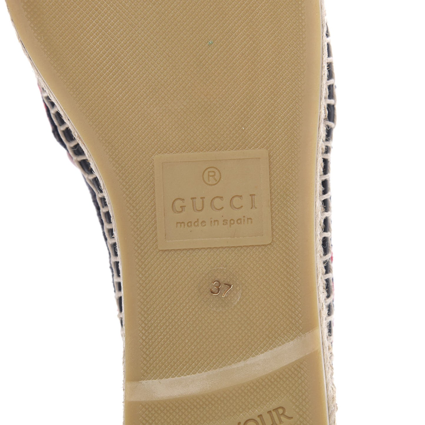 Terry Cloth GG Monogram Espadrilles 37 Blue Red
