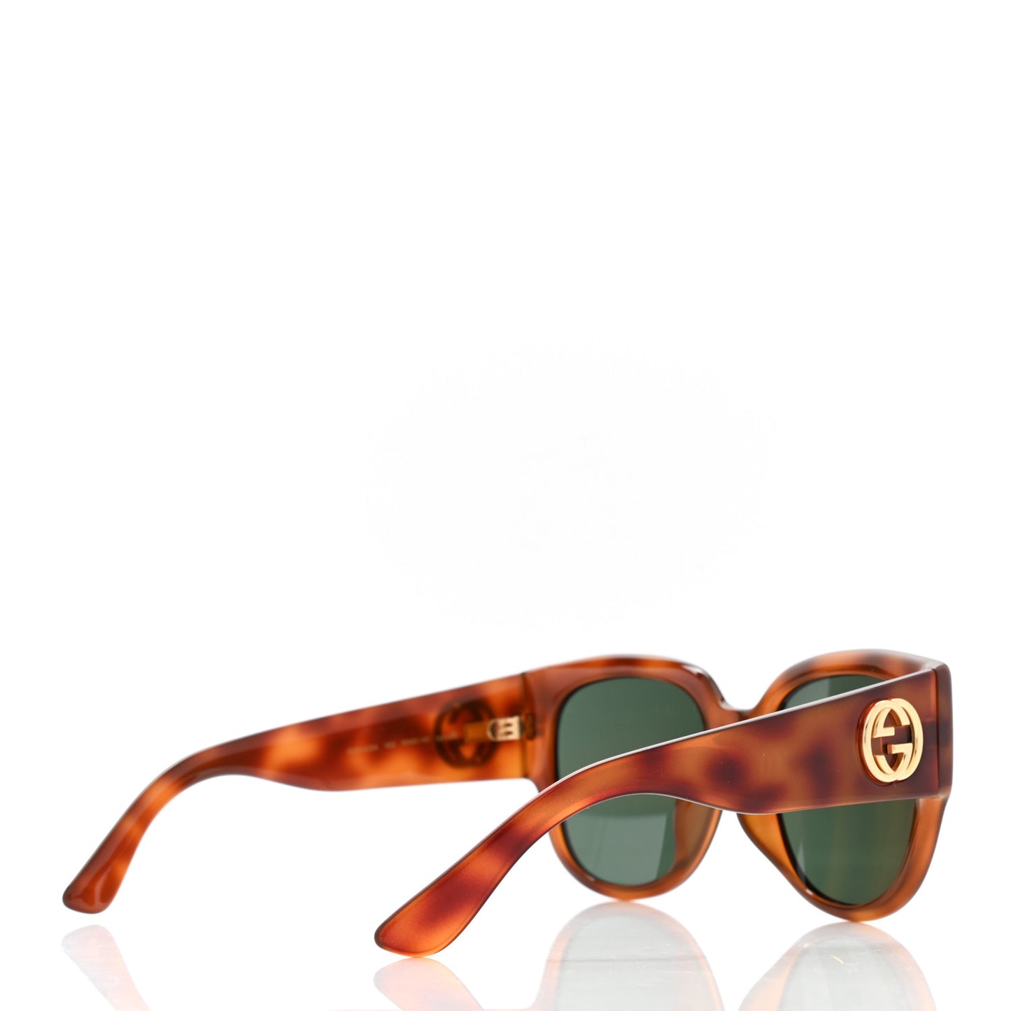 Acetate Square Frame Sunglasses GG0142SA Tortoise