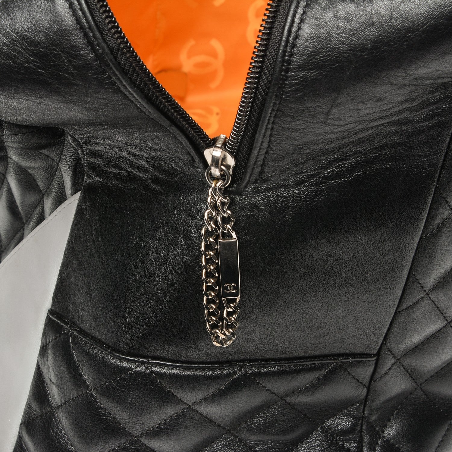 Chanel Calfskin Quilted Large Cambon Bag Black 6 of 8