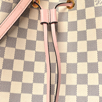 Louis Vuitton Damier Azur Neonoe MM Eau De Rose 8 of 15