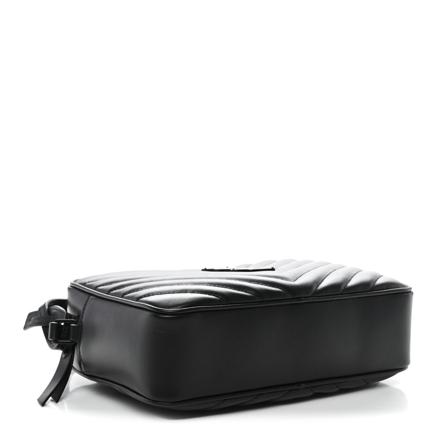 Saint Laurent Calfskin Matelasse Monogram Monochrome Lou Camera Bag Black 4 of 11