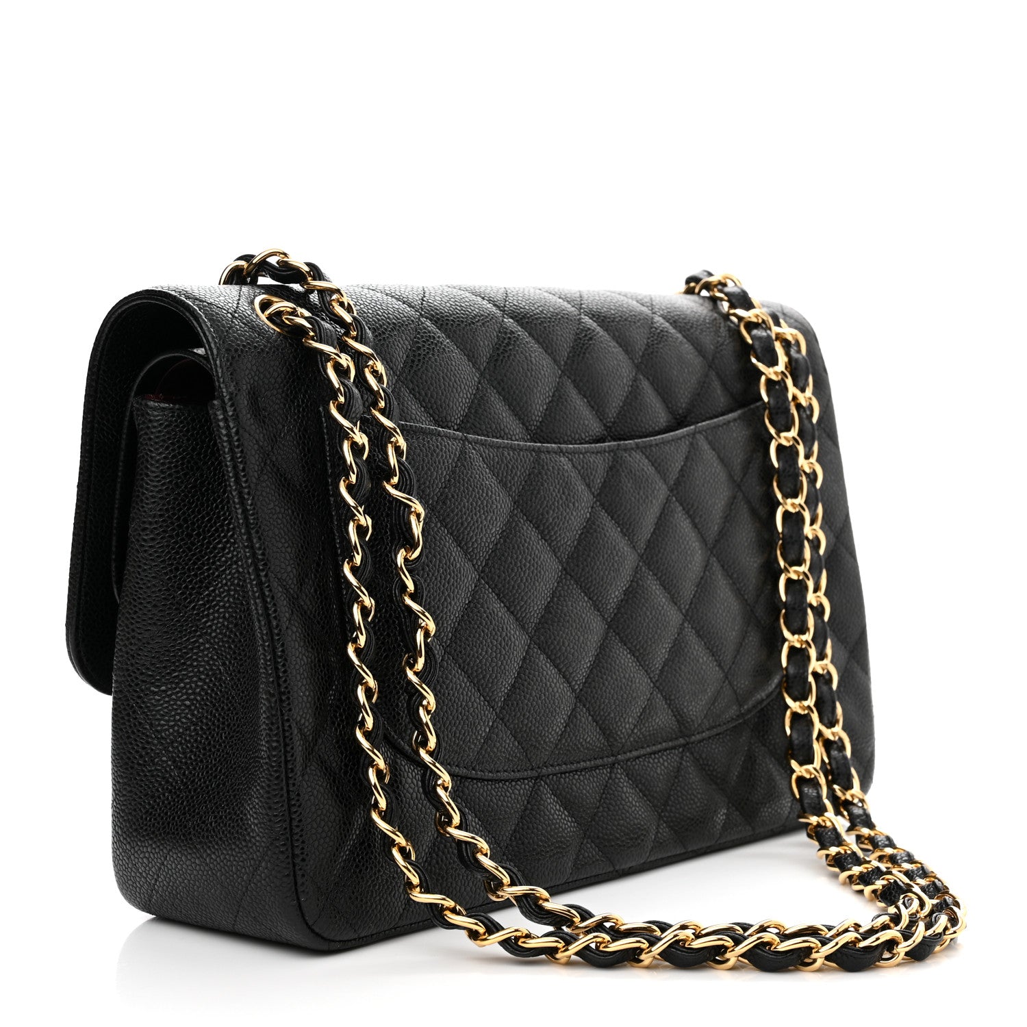Chanel Caviar Quilted Jumbo Double Flap Black 3 of 11