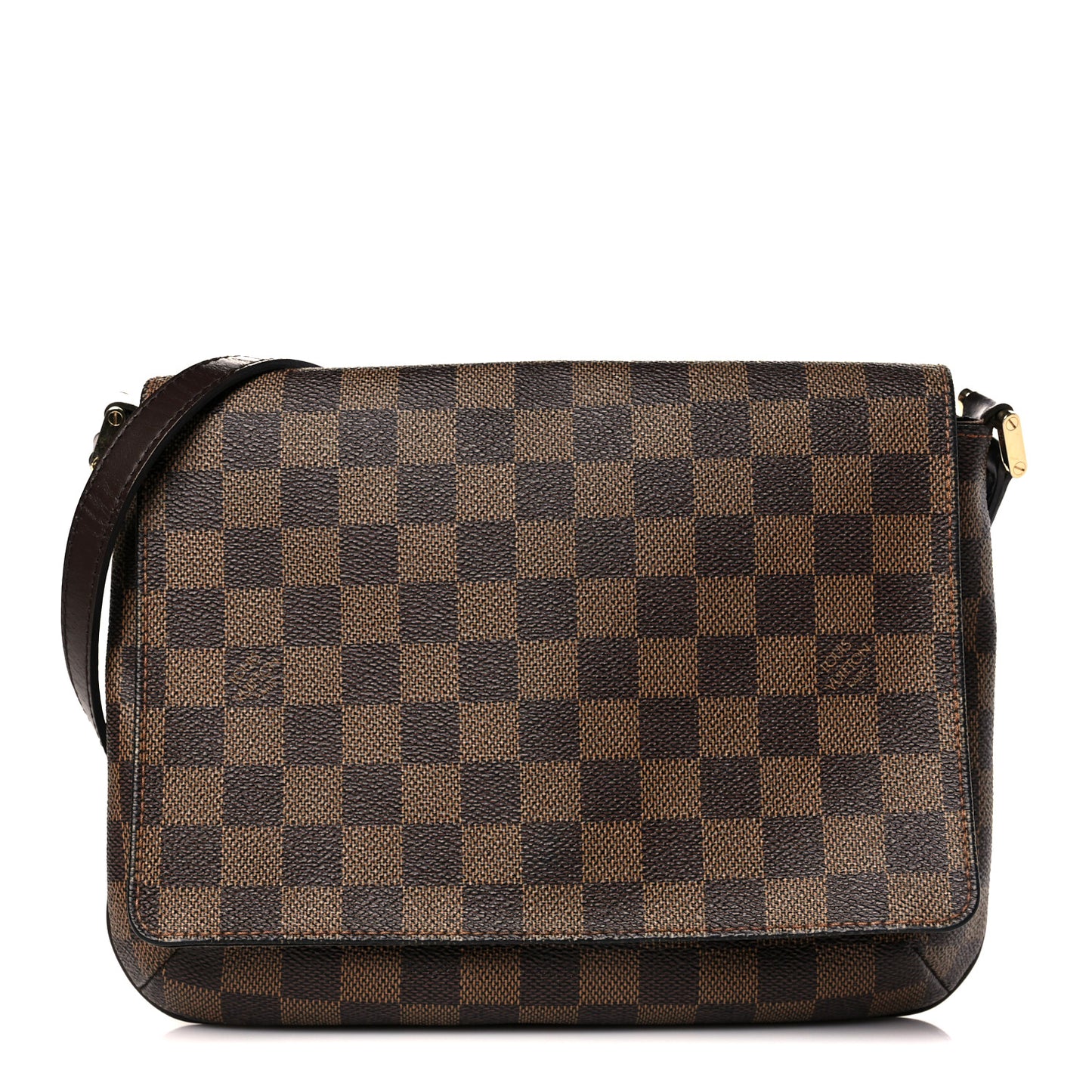 Damier Ebene Musette Tango Long Strap
