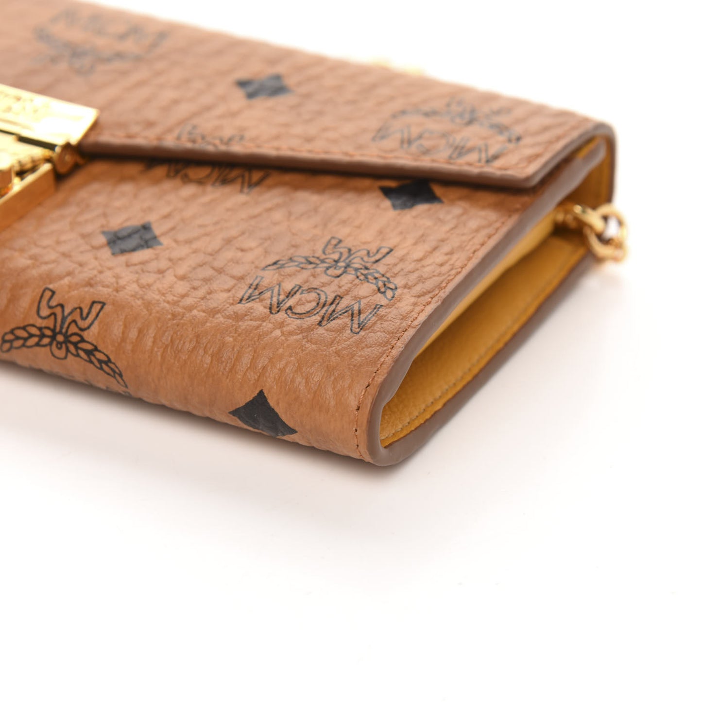 Visetos Large Patricia Wallet On Chain Cognac