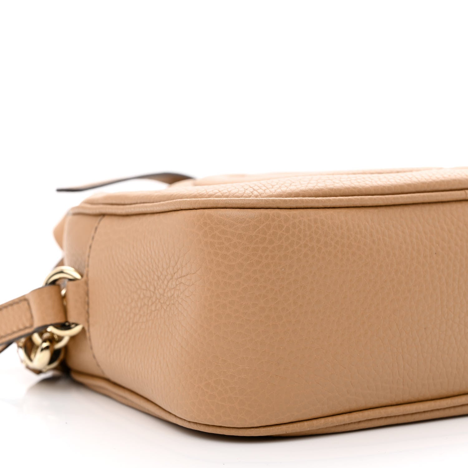 Gucci Pebbled Calfskin Small Soho Disco Bag Camelia 9 of 11