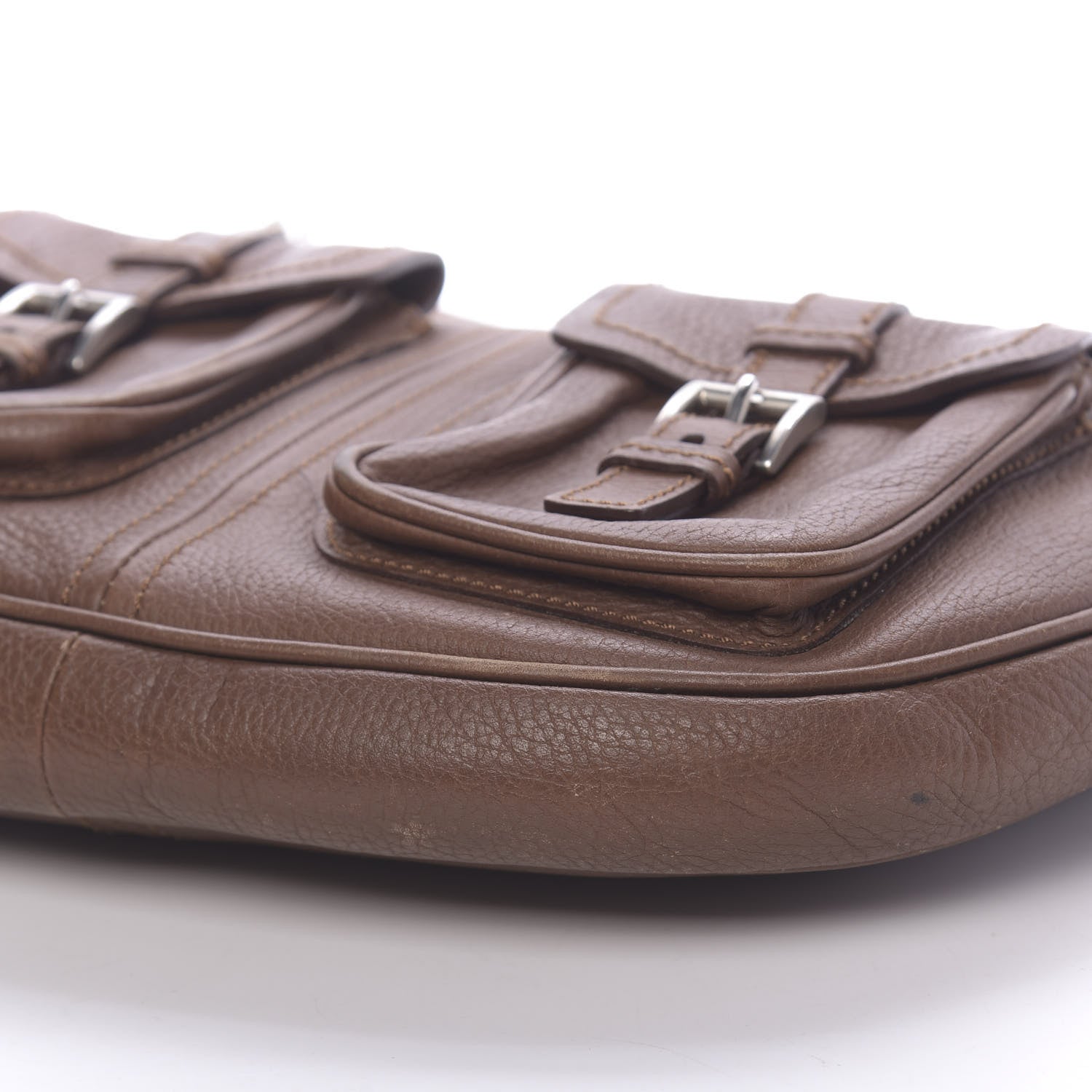 Prada Vitello Daino Hobo Brown 8 of 13
