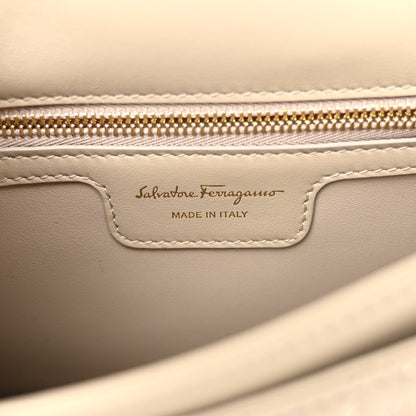 Salvatore Ferragamo Calfskin Quilted Gancini Flap Bag Peony 6 of 11