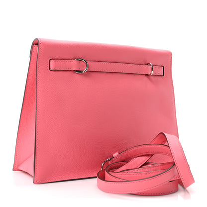 Hermes Evercolor Kelly Danse II Belt Bag Rose Azalee 2 of 9