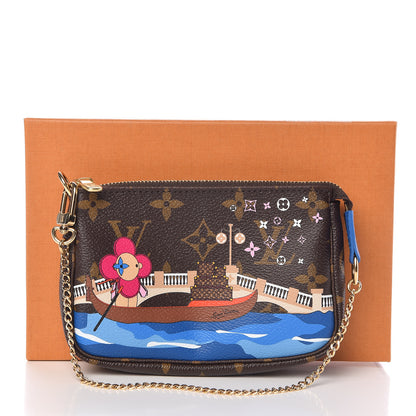 Louis Vuitton Monogram 2019 Christmas Animation Mini Venice Pochette Accessories Blue 8 of 8