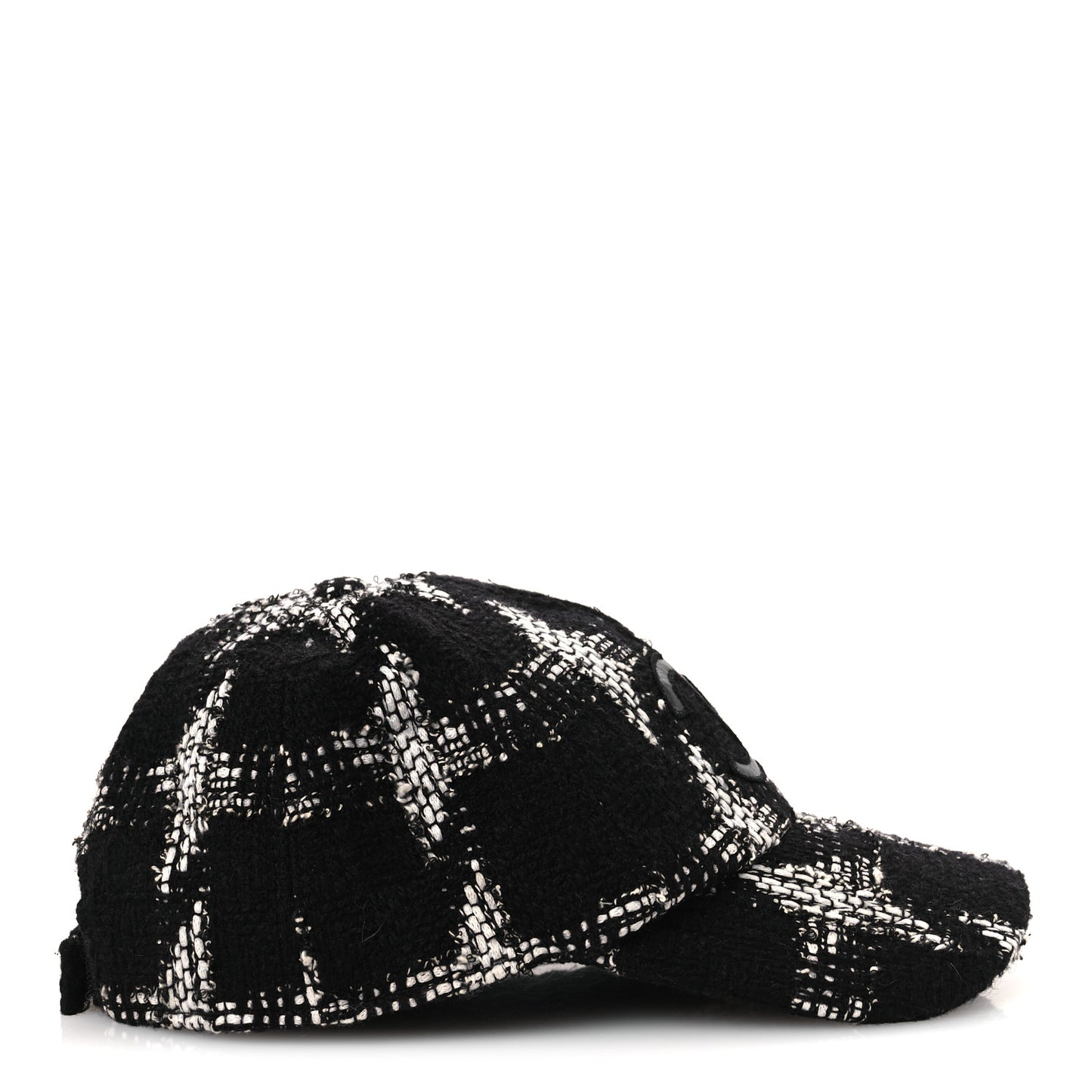 Tweed Cap Hat M Black White