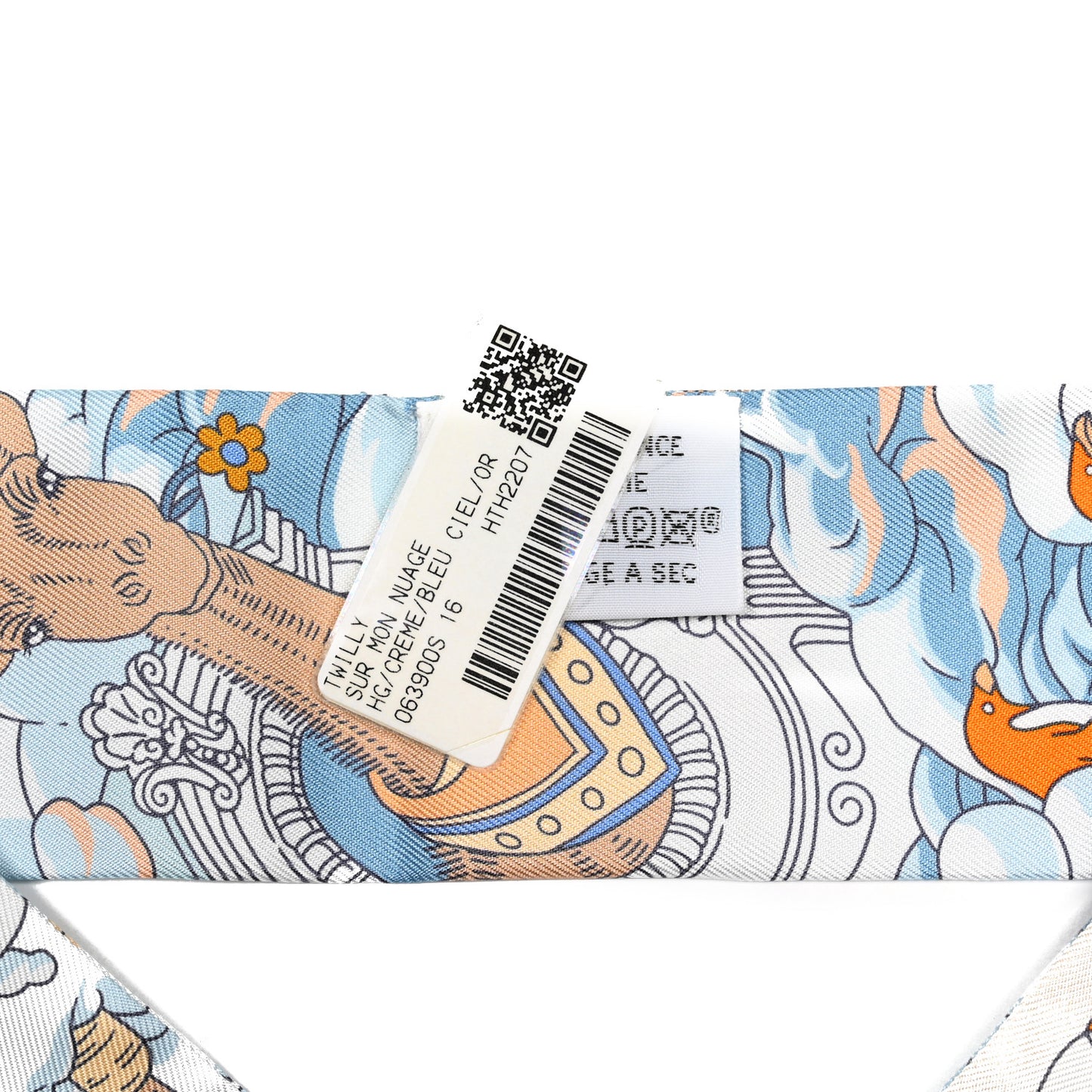 Silk Sur Mon Nuage Twilly Creme Bleu Ciel Orange