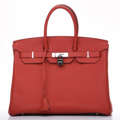 Hermes Togo Birkin 35 Vermillion 1 of 24