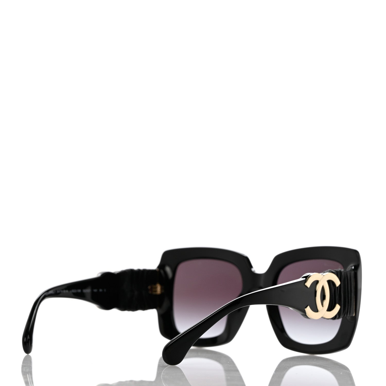 Chanel Acetate Calfskin Square Sunglasses 5474-Q-A Black 4 of 8