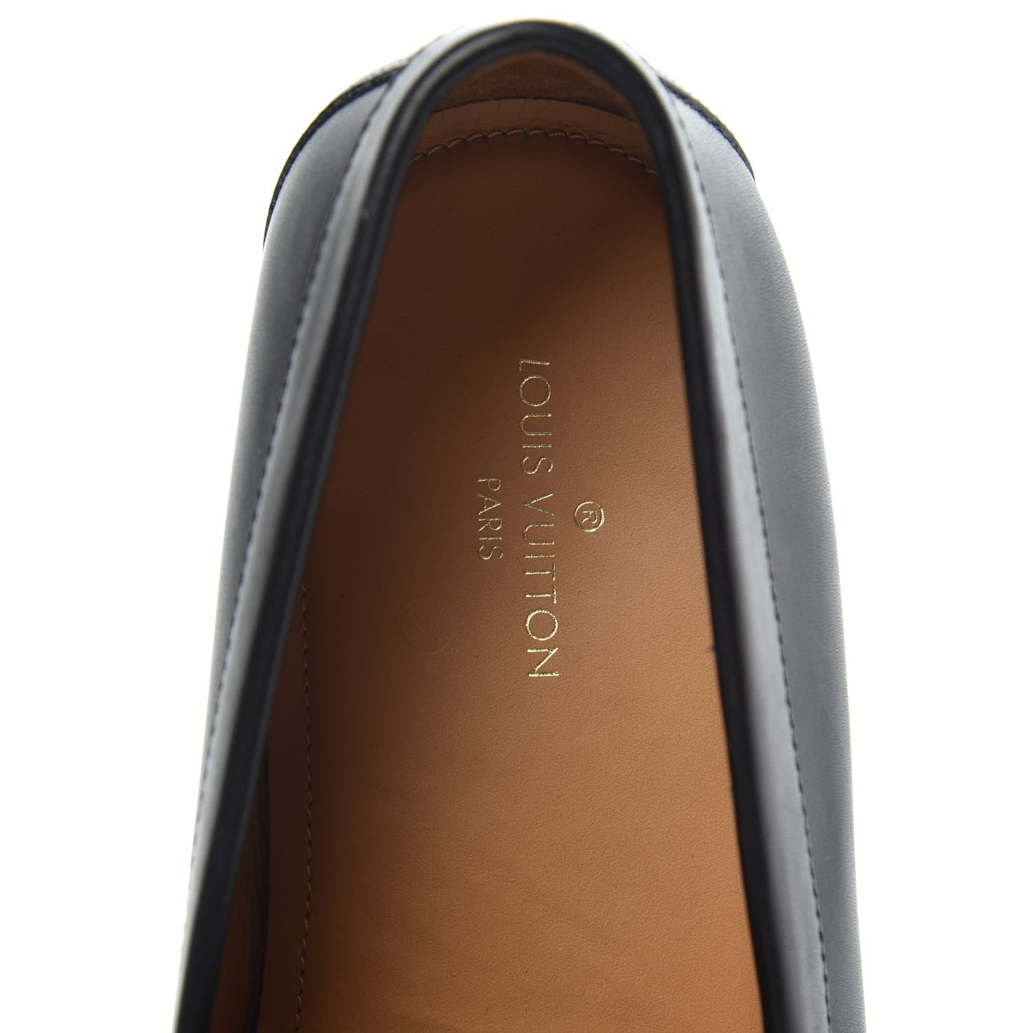Louis Vuitton Calfskin Mens Montaigne Loafers 9.5 Black 6 of 10